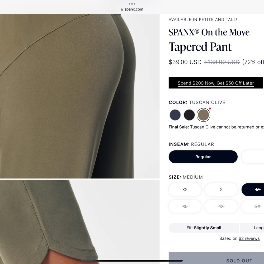 SPANX® On the Move Tapered Pant